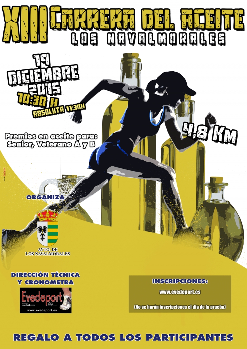 cartel carrera aceite